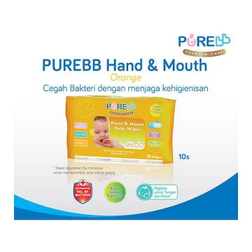 Purebb Hand & Mouth Orange 10's