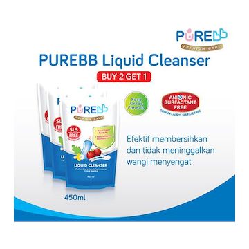 Purebb Liquid Cleanser  Refill 450 ML Combo (beli 2 Gratis 1)