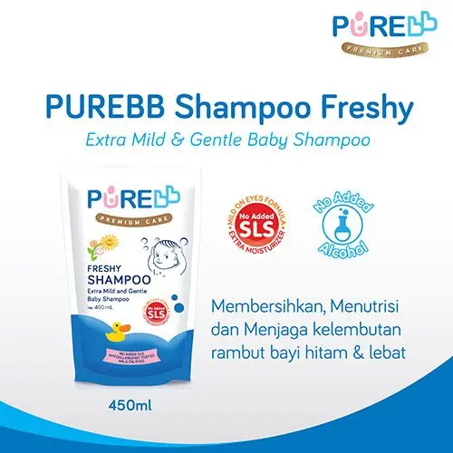 PUREBB SHAMPOO FRESHY REFILL 450 ML