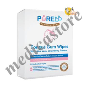 PUREBB TONGUE GUM WIPES STRAWBERRY