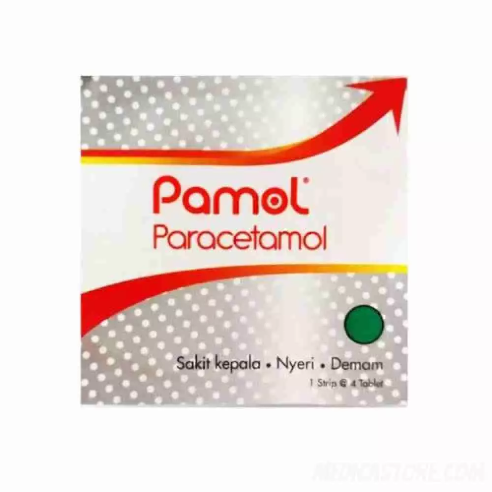 Pamol 500 mg Strip Isi 4 Tablet