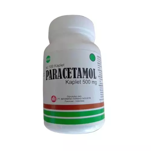 Paracetamol 500 mg Tablet Botol