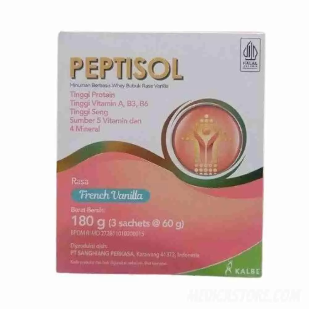 Peptisol Vanilla 180g (Sachet 3 X 60 G)