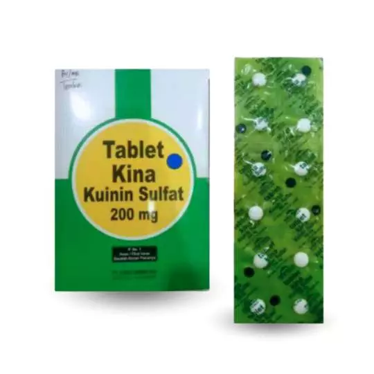 Pil Kina 200 mg Tablet Salut Gula