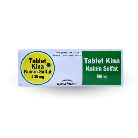 Pil Kina 200 mg Tablet Salut Gula