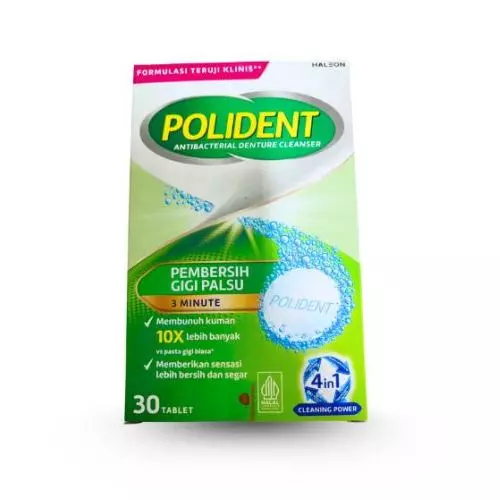 POLIDENT DAILY CLEANSER TABLET