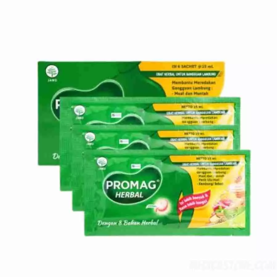 PROMAG GAZERO HERBAL SACHET 6'S