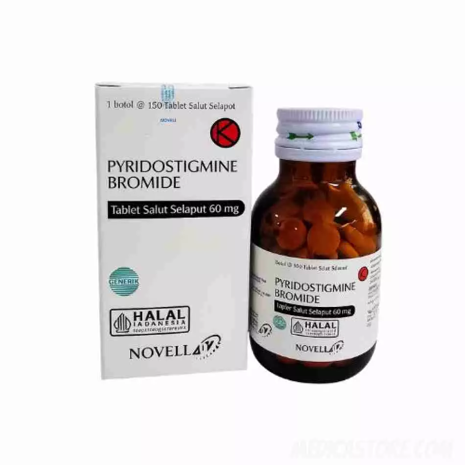 Pyridostigmine Bromide 60 mg Tablet Salut Selaput 150's (Novell)