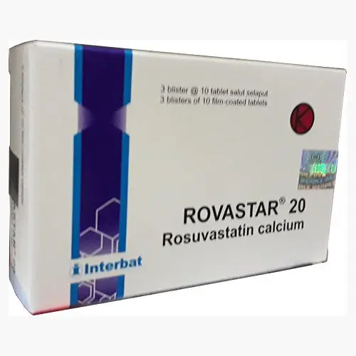 ROVASTAR TABLET 20 MG 30'S