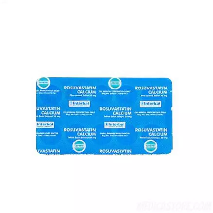 Rosuvastatin Calcium 20 mg Tablet 