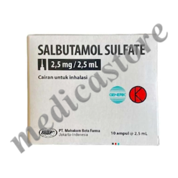 Salbutamol Sulfate Injeksi 2.5mg (mahakam Beta)