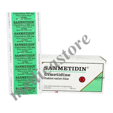 Sanmetidin Tablet Salut Selaput 200 MG 