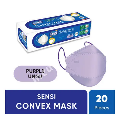 SENSI CONVEX MASK 4 PLY PURPLE ISI 20