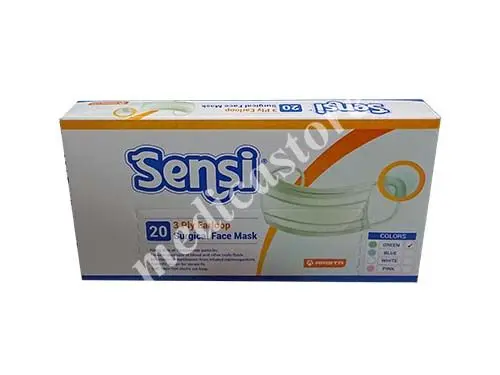 SENSI 3 PLY SURGICAL FACE MASK EARLOOP 20'S