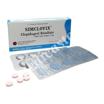 Simclovix Tablet Salut Selaput 75 MG