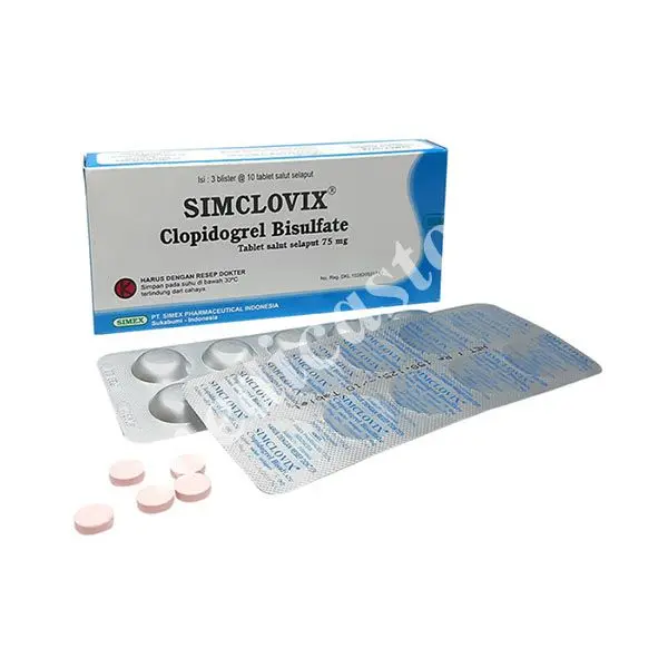 SIMCLOVIX TABLET SALUT SELAPUT 75 MG