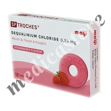 SP Troches Strawberry 12 Tablet