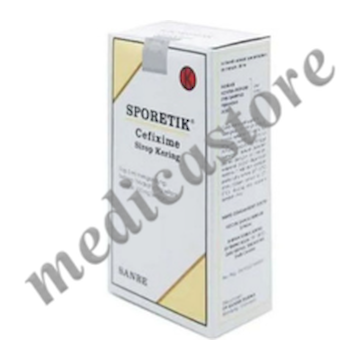 SPORETIK DRY SYRUP 100 MG 30 ML