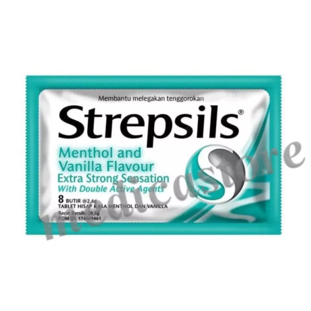 STREPSILS MENTHOL AND VANILLA FLAVOUR 8'S