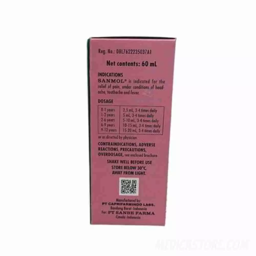 Sanmol Sirup 60 ml