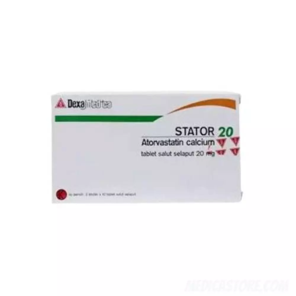 Stator 20 mg Tablet Salut Selaput