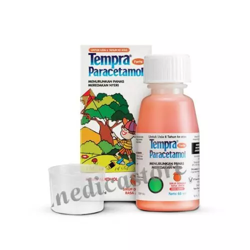 TEMPRA FORTE 250 MG SYRUP 60 ML RASA ORANGE