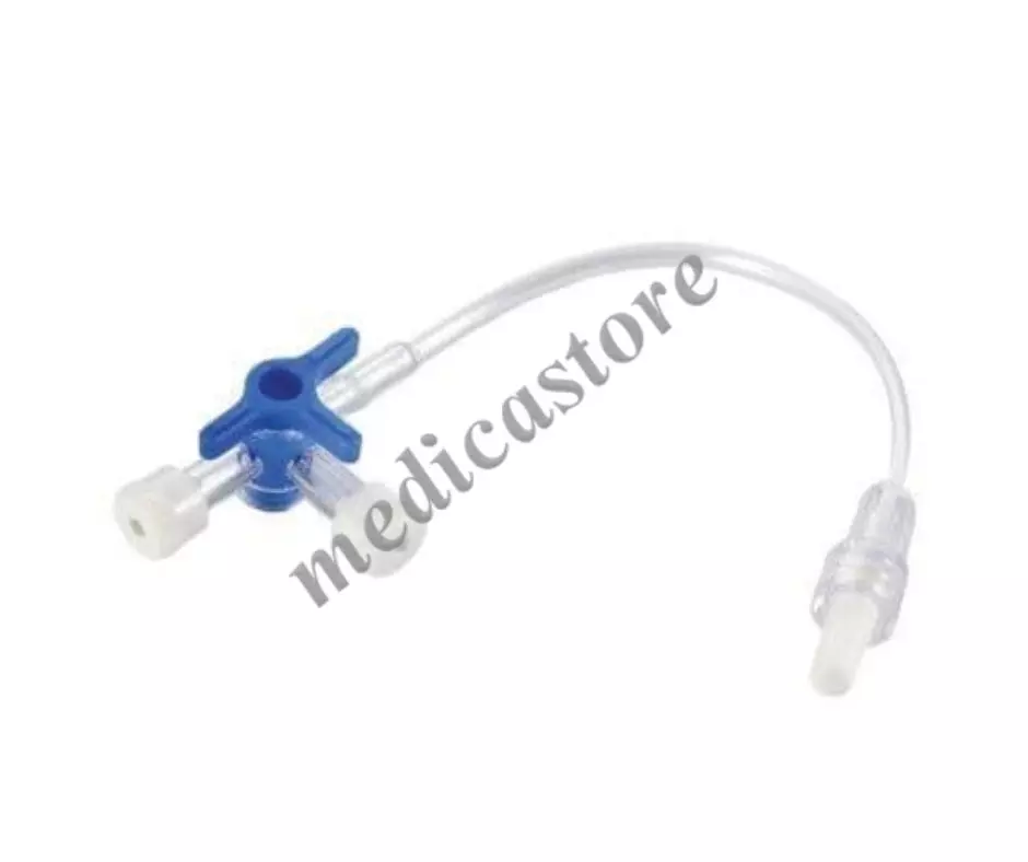 THREE WAY STOP COCK W/EXT 10CM