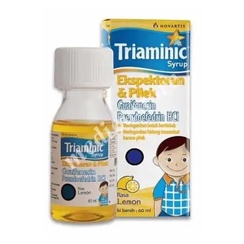 Triaminic Ekspektoran & Pilek Sirup Rasa Lemon 60 ml