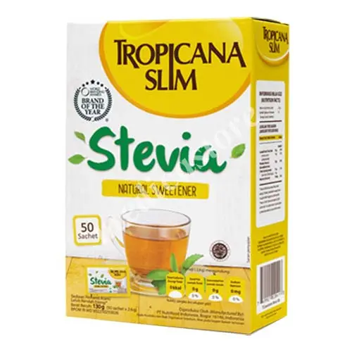 TROPICANA SLIM SWEETENER STEVIA ISI 50