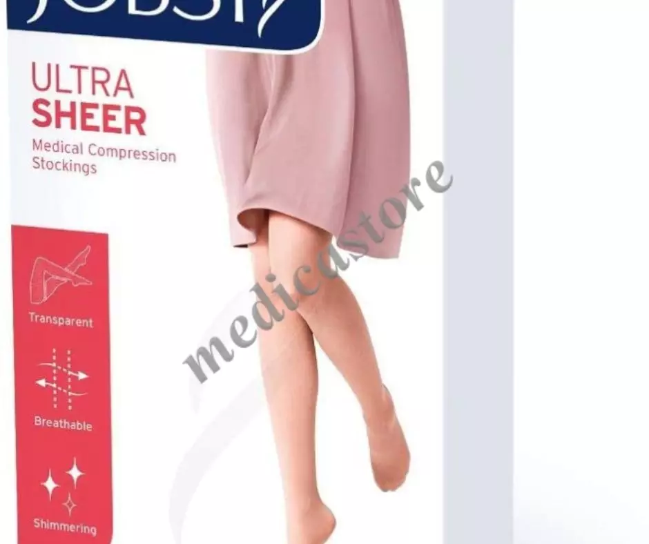 JOBST MEDICAL LEGWEAR ULTRASHEER NATURAL COLOUR 15-20 mmHg THIGH CT Ukuran M