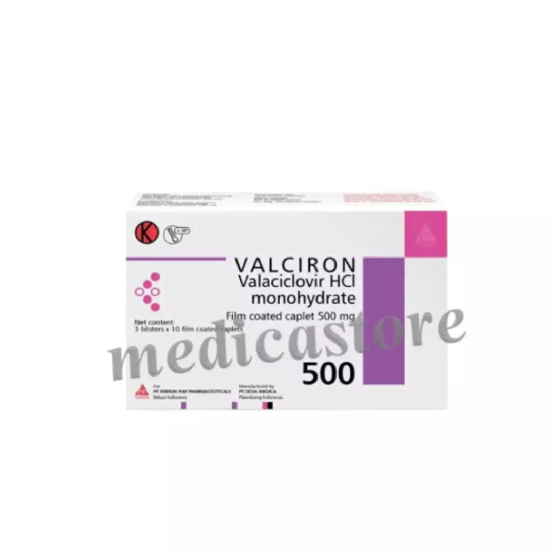 VALCIRON KAPLET SALUT SELAPUT 500 MG