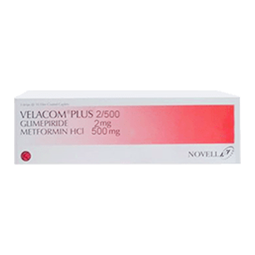 VELACOM PLUS KAPLET SALUT SELAPUT 2/500 MG