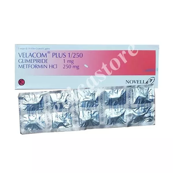 VELACOM PLUS KAPLET SALUT SELAPUT 1/250 MG