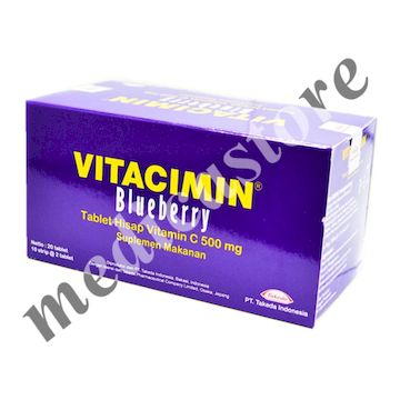 Vitacimin Tablet Hisap Blueberry 20's