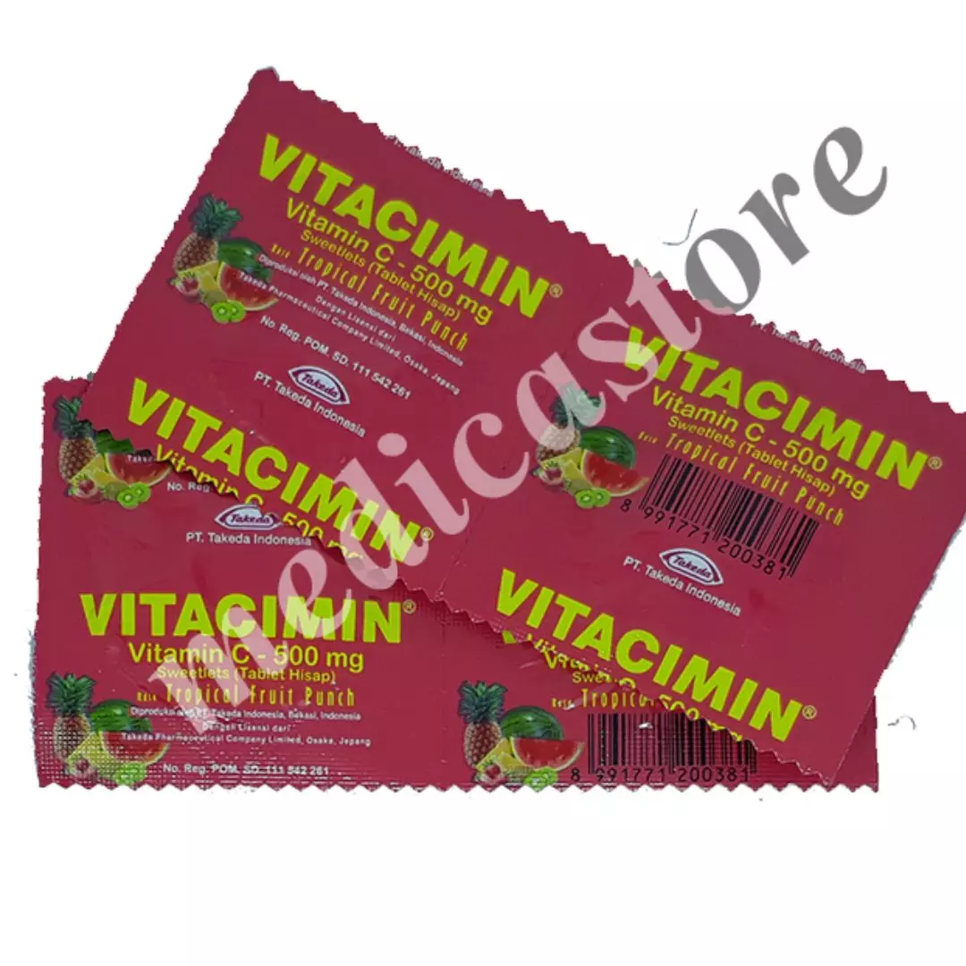 VITACIMIN TABLET HISAP FRUIT PUNCH 100'S