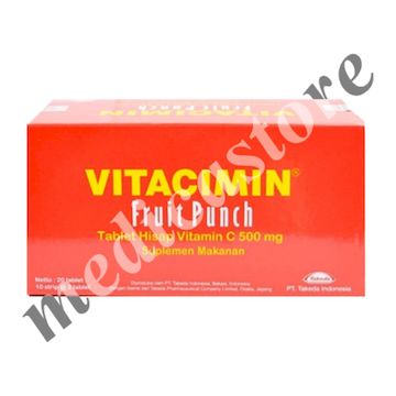 Vitacimin Tablet Hisap Fruit Punch 20's