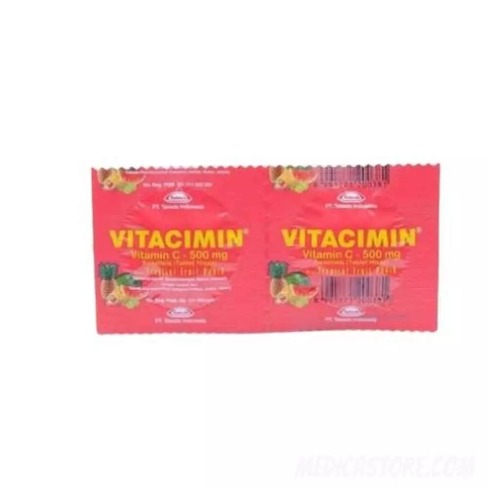 Vitacimin Tablet Hisap Fruit Punch 100'S