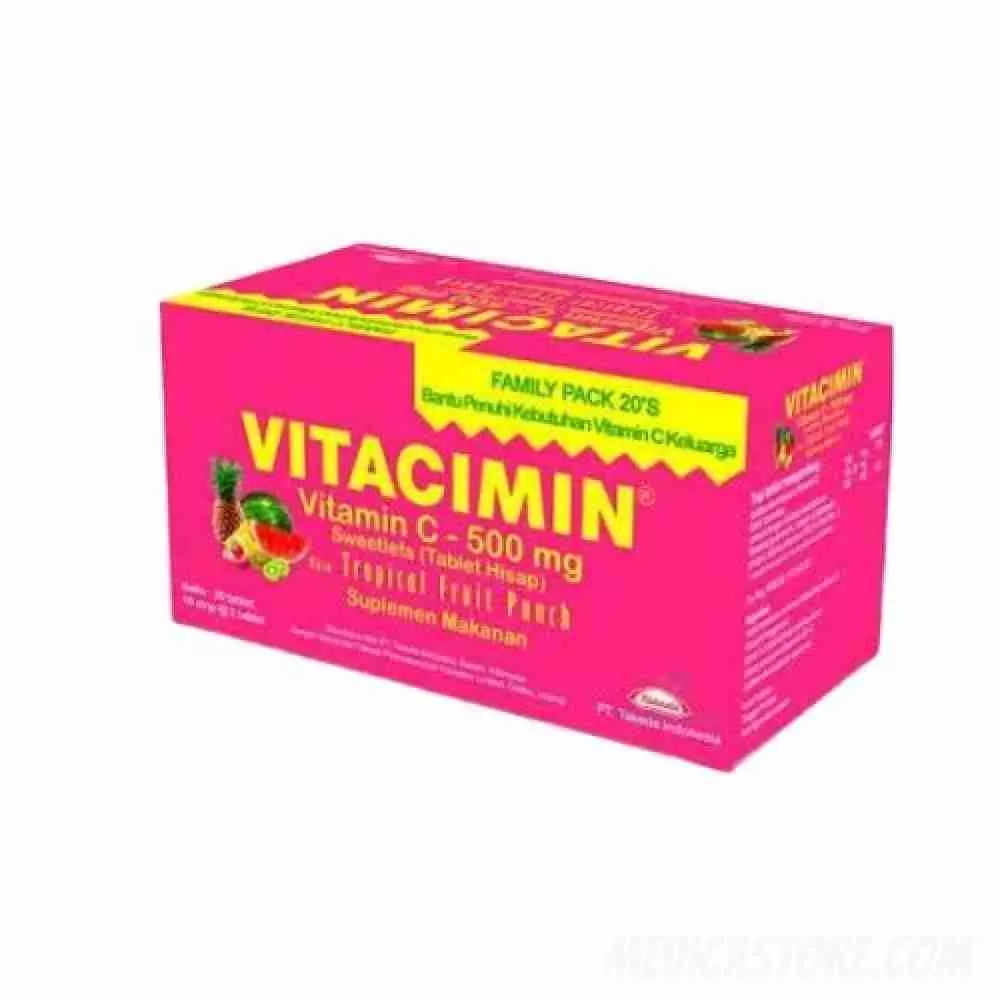 Vitacimin Tablet Hisap Fruit Punch 100'S
