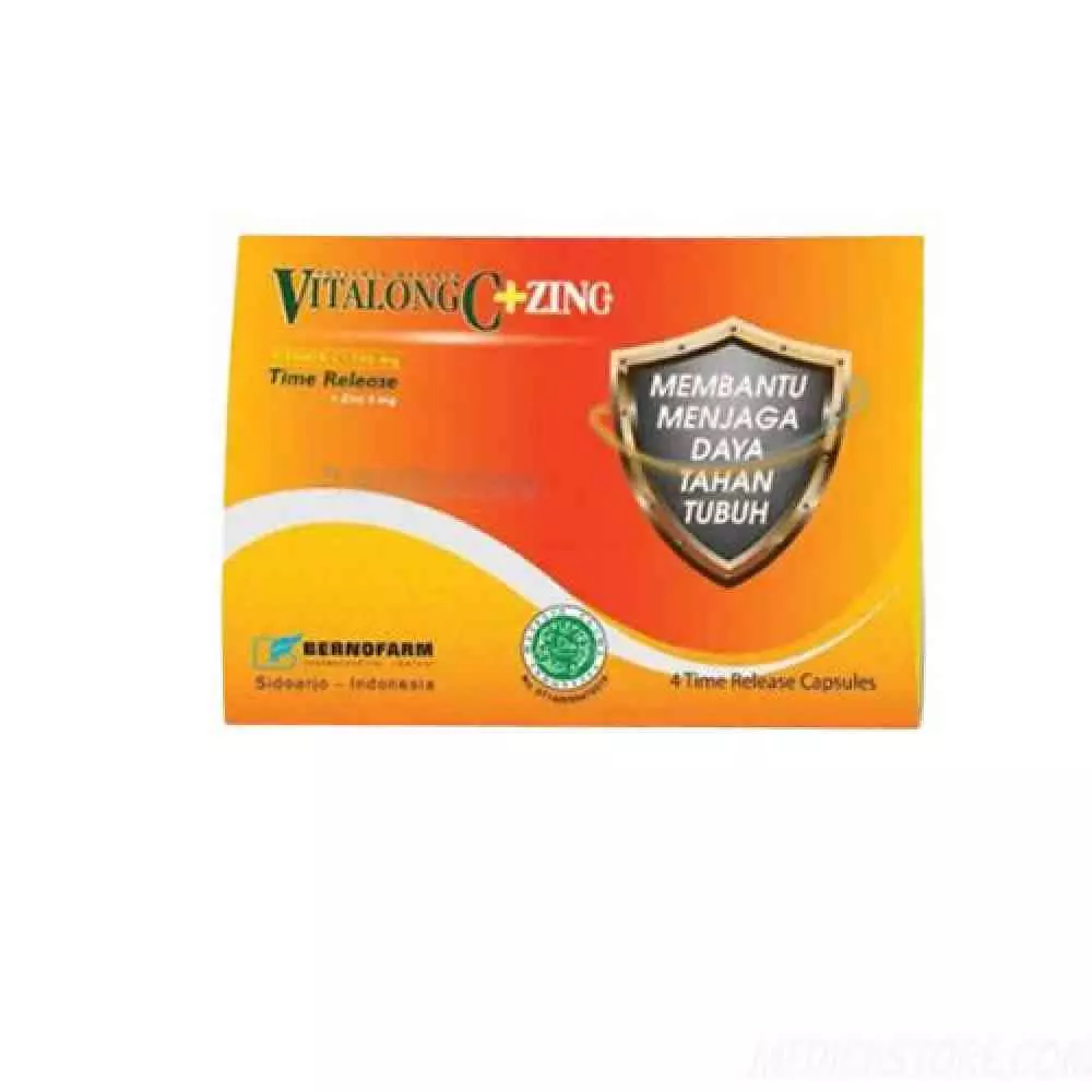 Vitalong C + Zinc Isi 4 Kapsul
