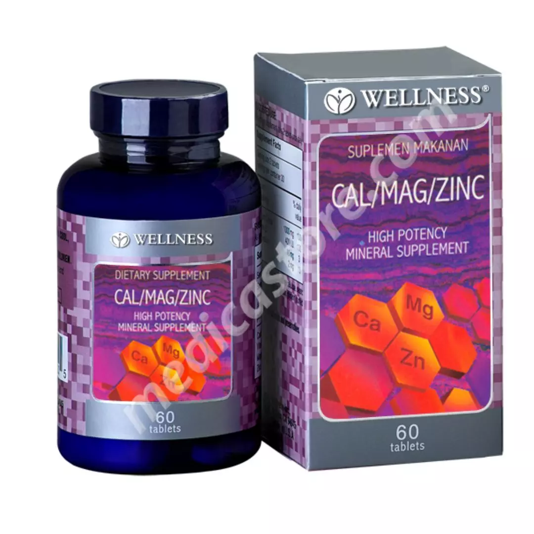 WELLNESS CAL/MAG/ZINC TABLET 60'S