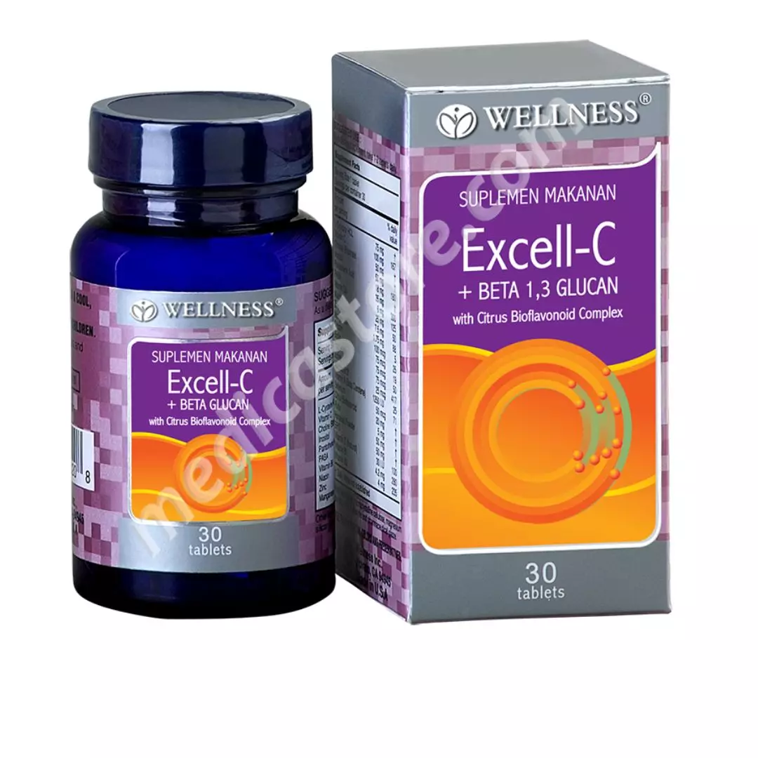 WELLNESS EXCELL C + BETA 1,3 GLUCAN TABLET SALUT SELAPUT 30'S