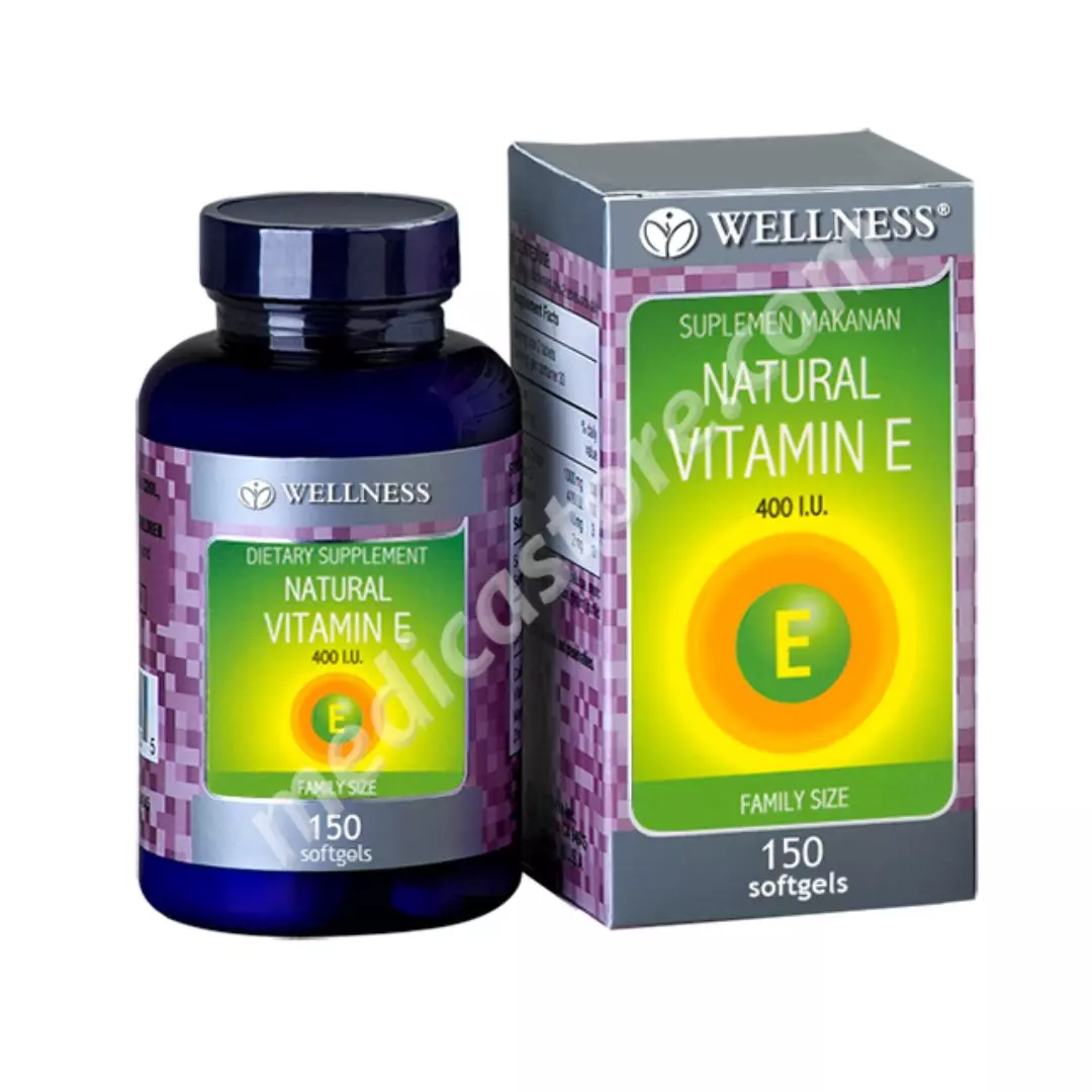 WELLNESS NATURAL VITAMIN E-400 IU KAPSUL LUNAK 150'S