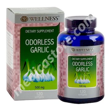 Wellness Odorless Garlic Kapsul Lunak 120's