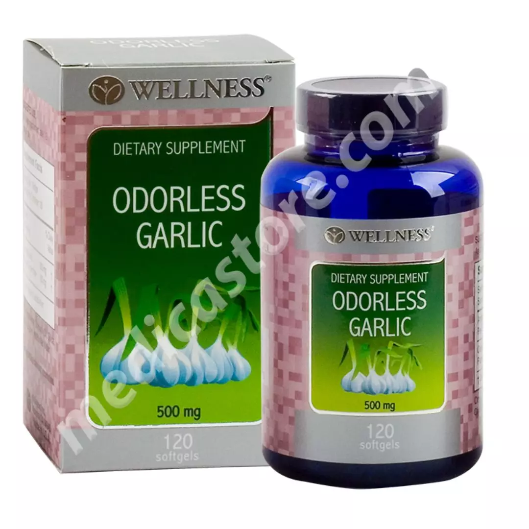 WELLNESS ODORLESS GARLIC KAPSUL LUNAK 120'S