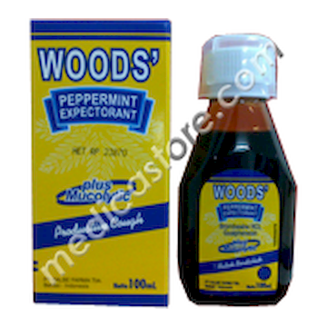 Woods Peppermint Expectorant Sirup 100 ML
