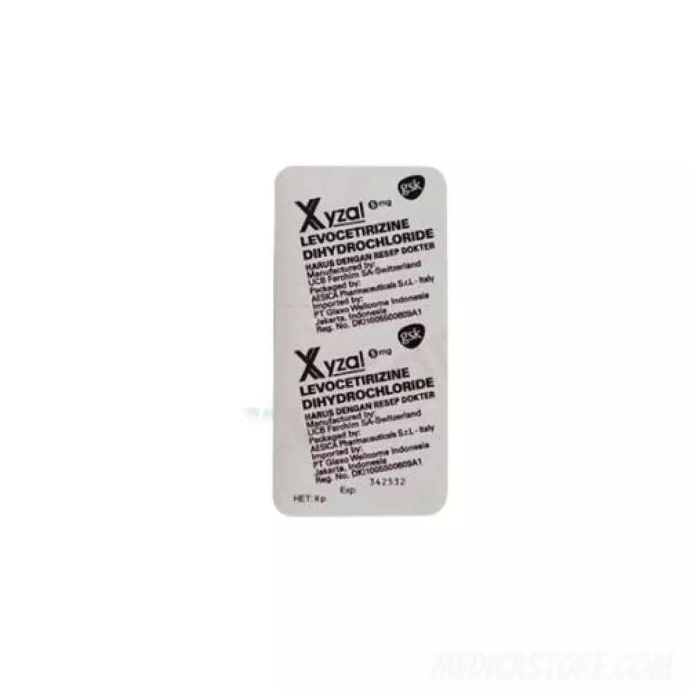 Xyzal 5 mg Kaplet Salut Selaput