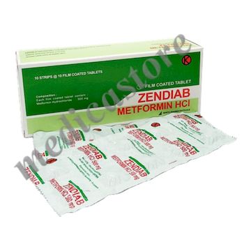 Zendiab Tablet Salut Selaput 500 MG 100's