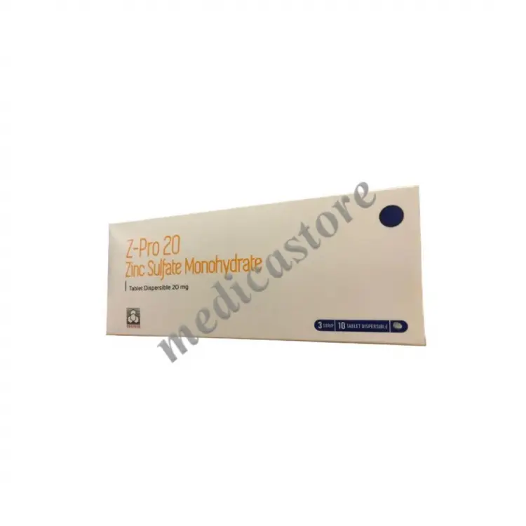 ZINC SULFATE DISPERSIBLE TABLET 20 MG