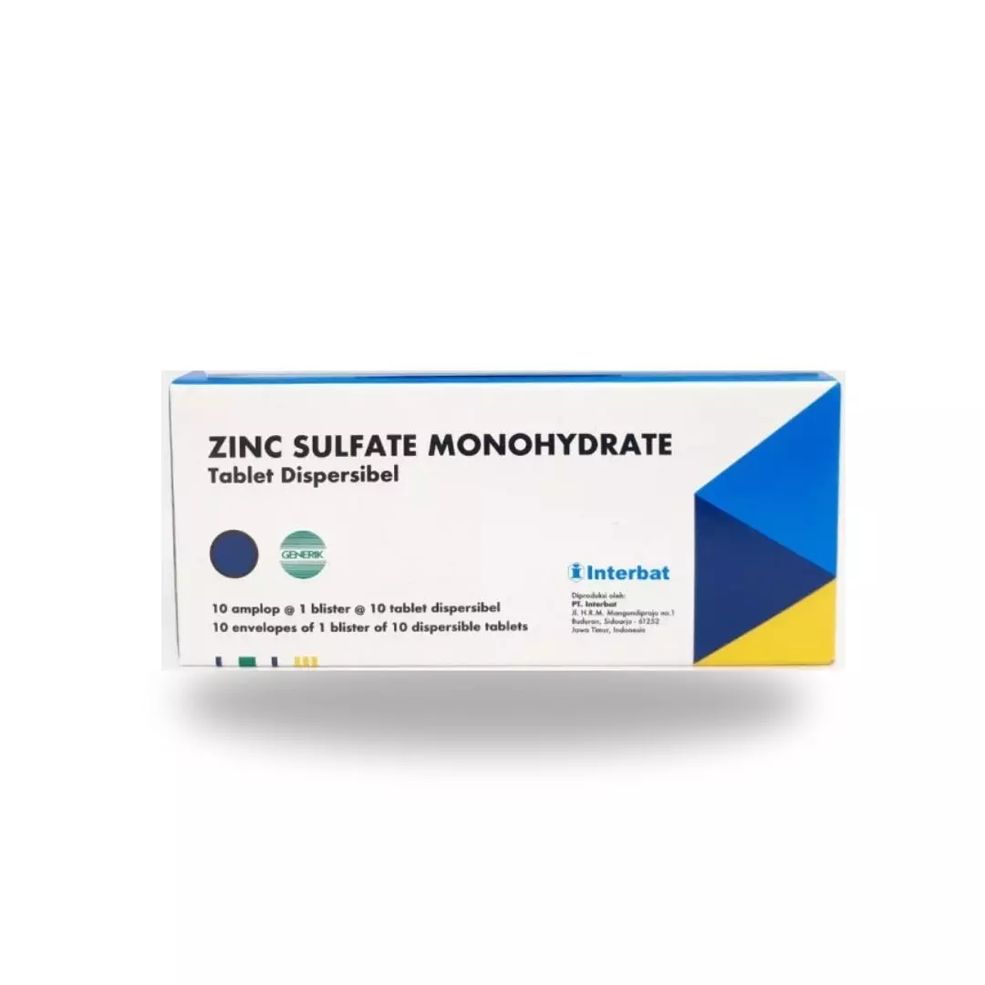 ZINC SULFATE MONOHYDRATE TABLET 100 S (INTERBAT)