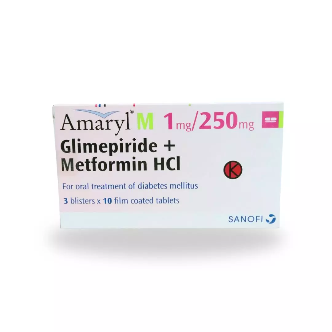 Amaryl M 1 mg/250 mg Tablet